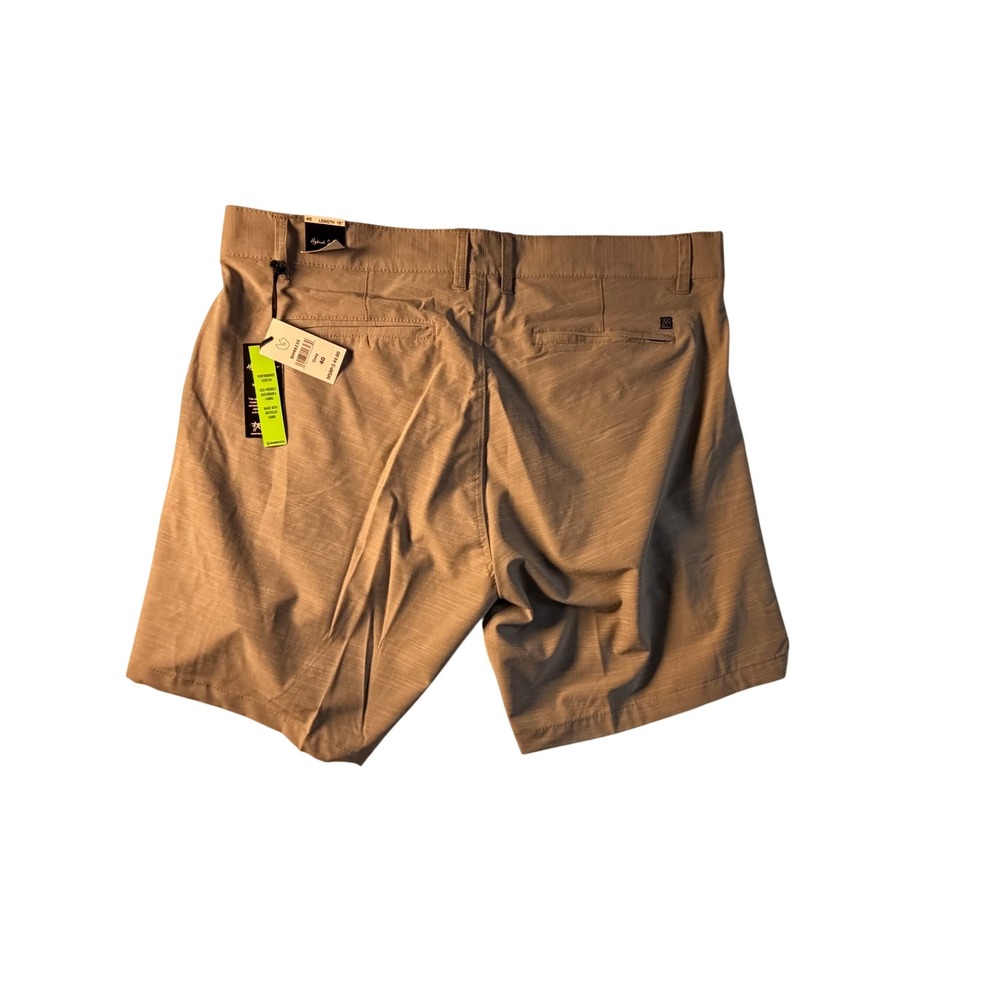 Burnside Hybrid Series Stretch Boardshorts Men's Size 40 Khaki 18" NEW MSRP:$44